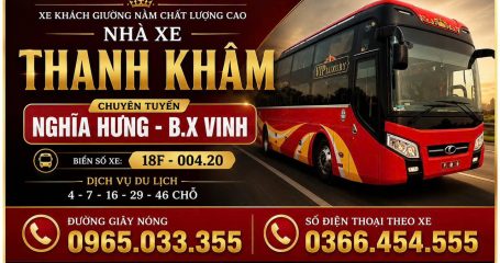 nhà xe Thanh Khâm Nghĩa Hưng Vinh Nghệ An