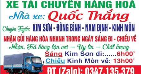 xe tải Quốc Thắng Ninh Bình Nam Định Thái Bình Hưng Yên Hải Dương